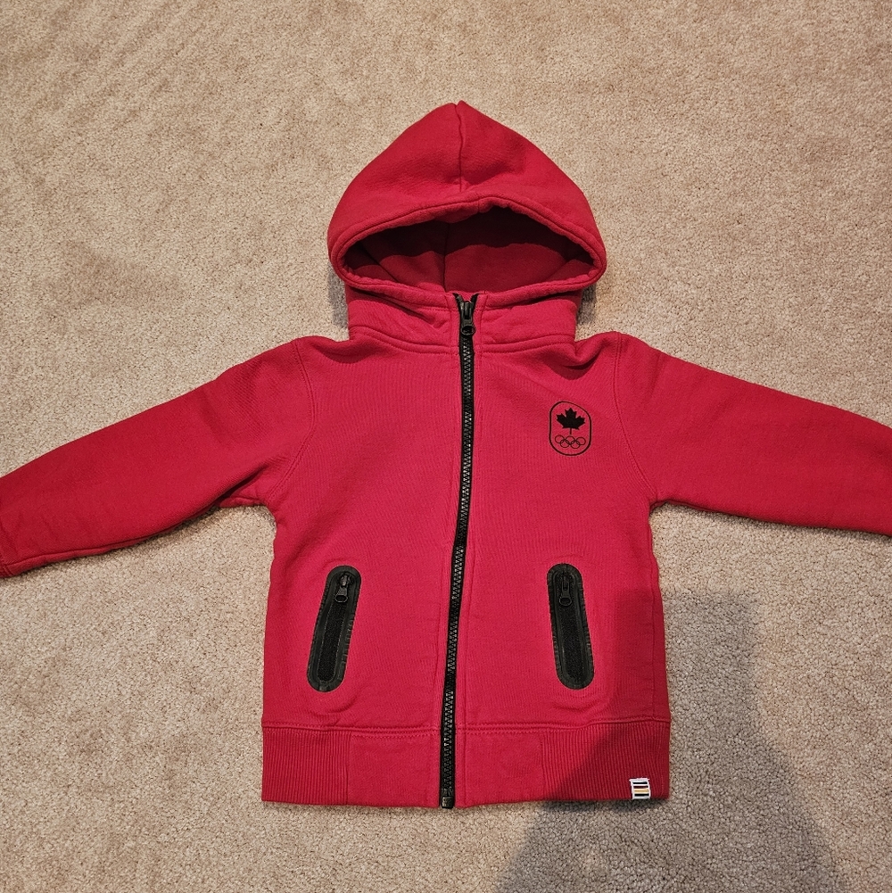 Toddler Team Canada Red & White Olympic Hoodie